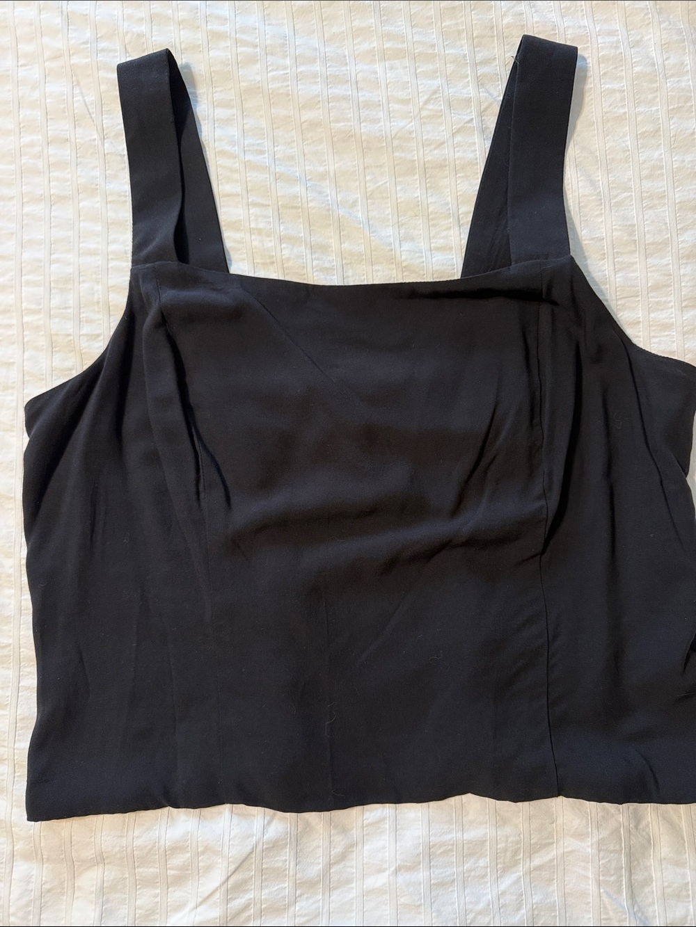 BAR III Classic Black Square-Neck Women’s Tank Top